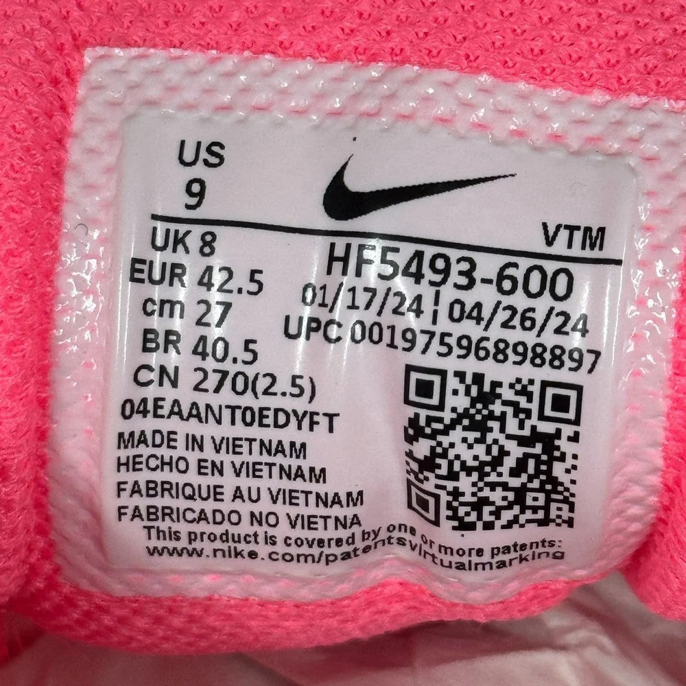 Nike Air Zoom Vomero 5 Shoes Men US9 Hot Punch Pink Athletic Sneakers HF5493-600 - Picture 2 of 11